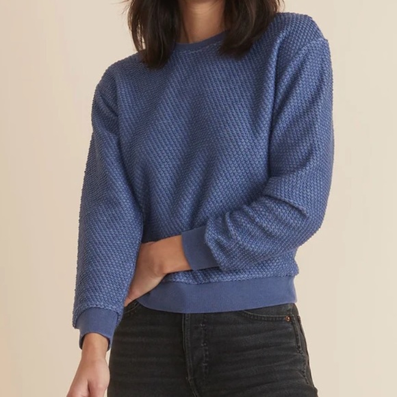 Marine Layer Birdseye crewneck pullover sweatshirt - Picture 7 of 10